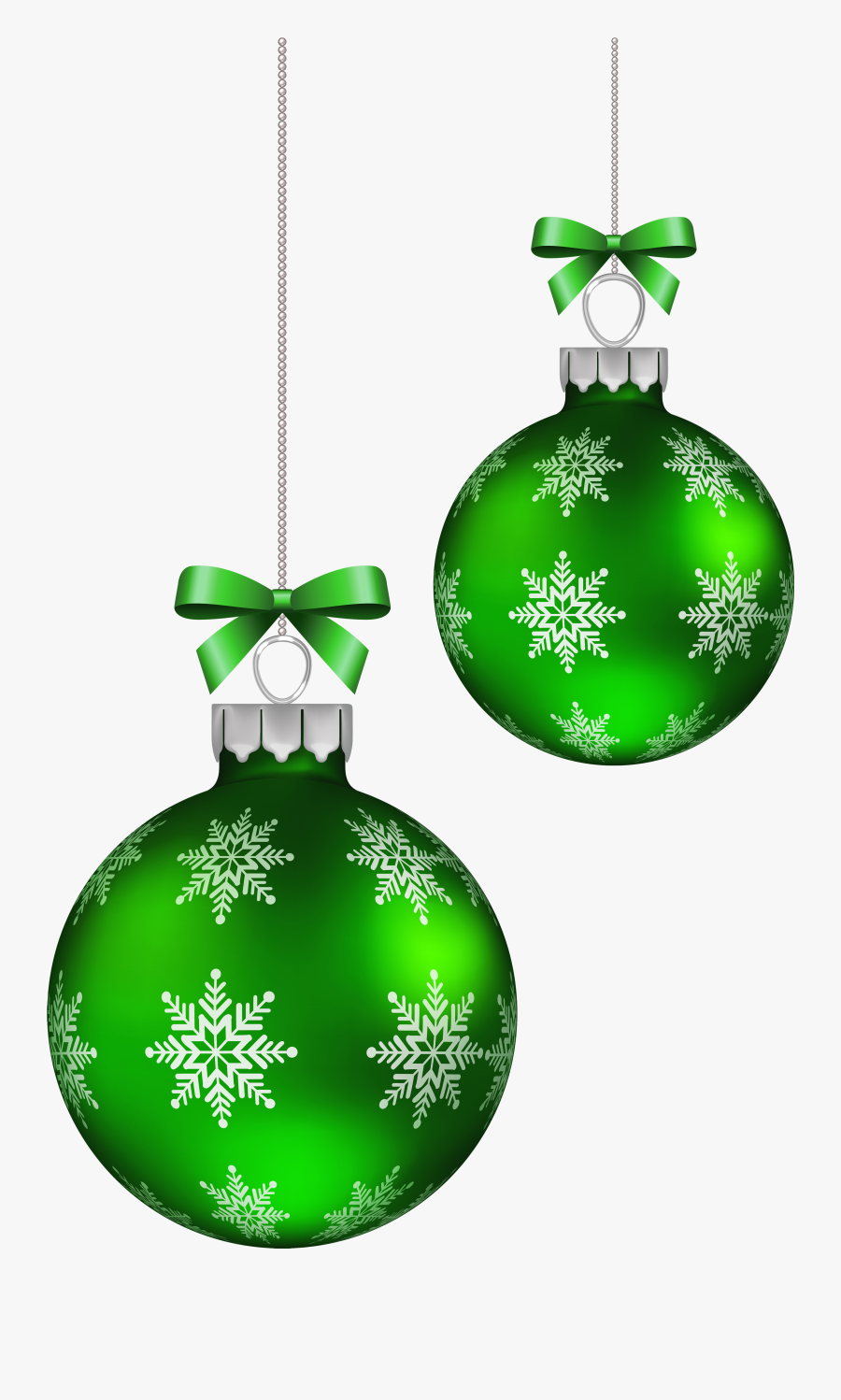 Green Christmas Balls Decoration Png Clipart Image - Green Christmas Balls Png, Transparent Clipart