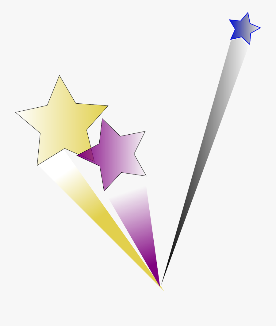 Year,shooting Stars,free Vector Graphics, - Reaching For The Stars, Transparent Clipart