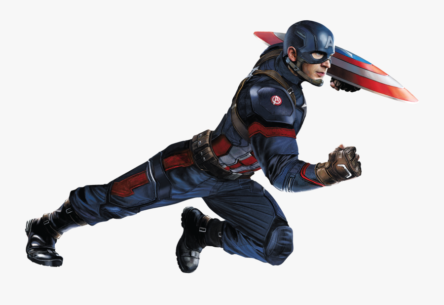 Civil War Cap 3 Char Art - Clipart Captain America Transparent Background, Transparent Clipart