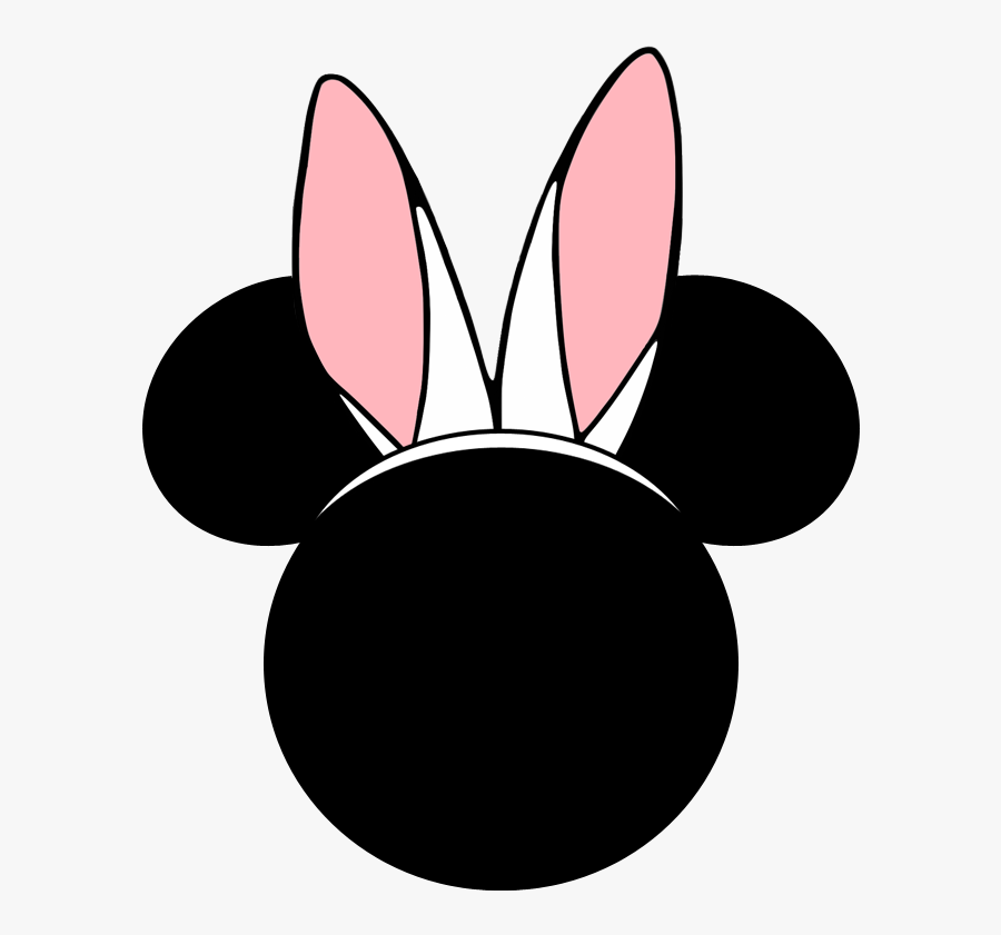 Mickey Mouse White Bunny Ears - Polka Dot Minnie Mouse Pink, Transparent Clipart