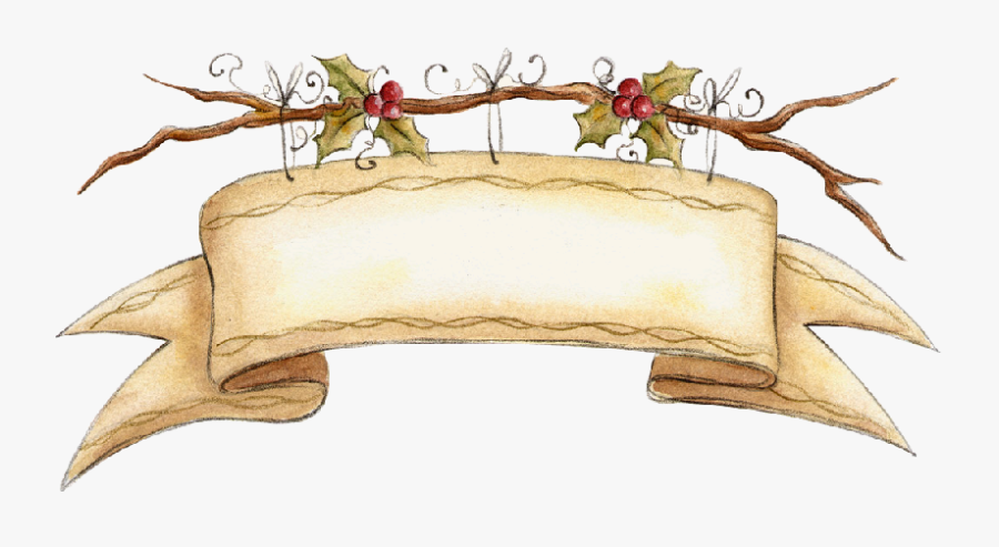 Winter Clipart Christmas Clipart - Pergamena Natale Png, Transparent Clipart