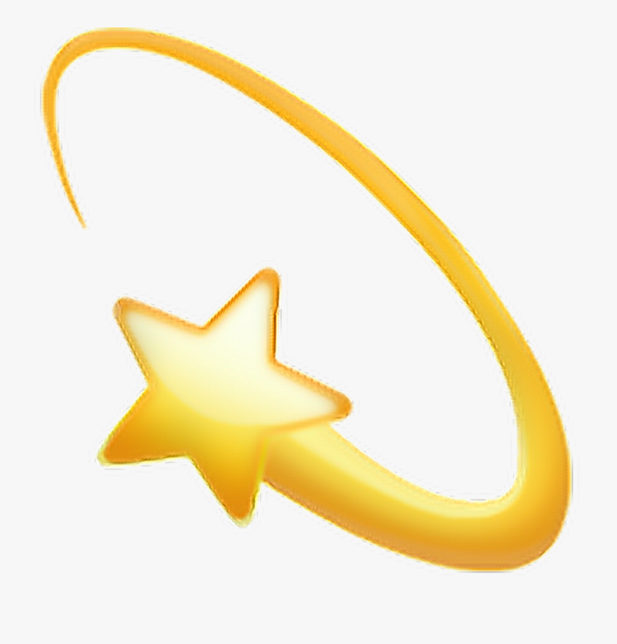 Star Emoji Emojisticker Sticker Nona Png Png Clipart - Apple Shooting Star Emoji, Transparent Clipart
