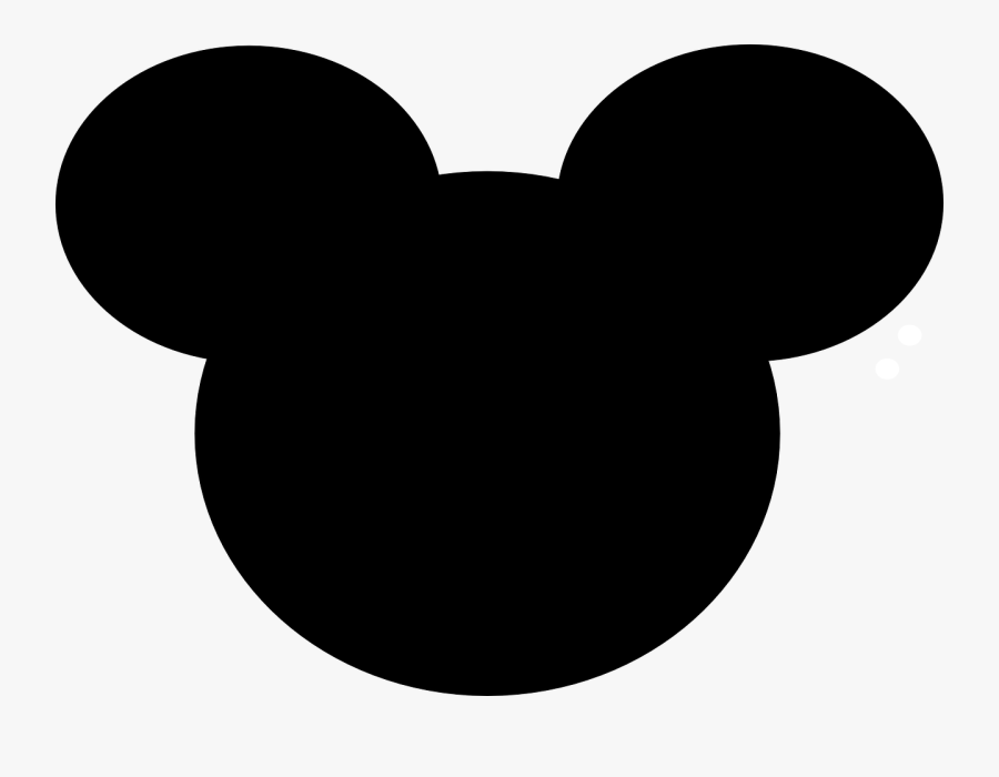 Mickey, Mouse, Disney, Ears, Icon, Walt Disney World - Silhouette Mickey Mouse Clipart, Transparent Clipart