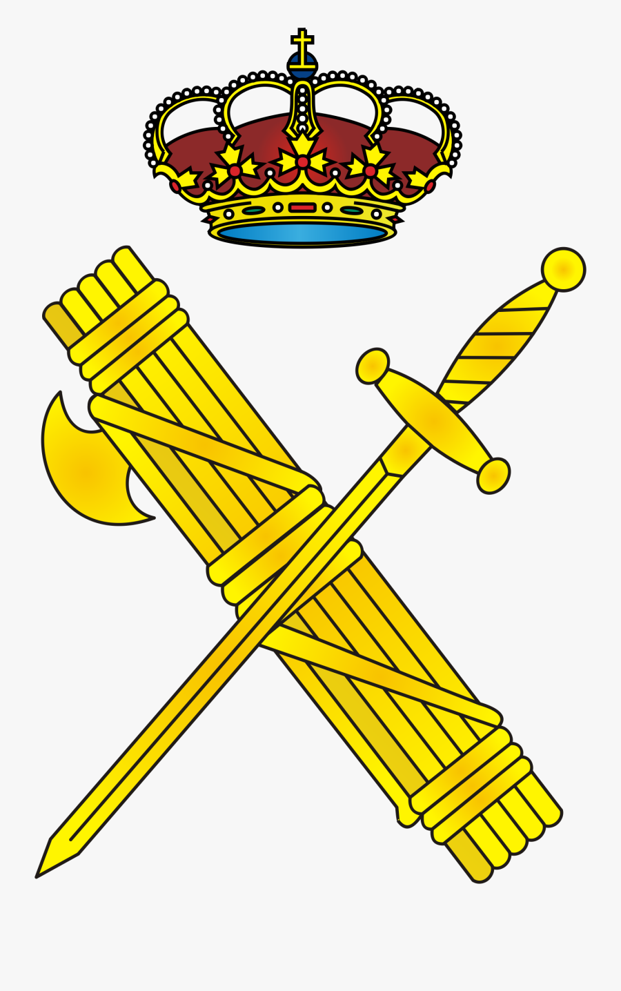 Escudo Guardia Civil Vector, Transparent Clipart