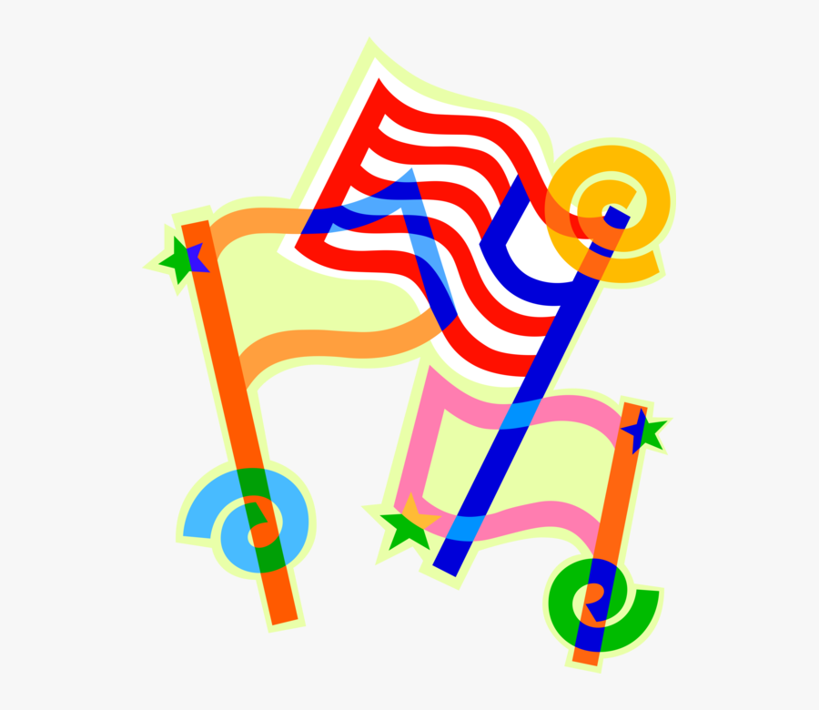 Vector Illustration Of United States Stars And Stripes - Joshua Davis Civil War, Transparent Clipart