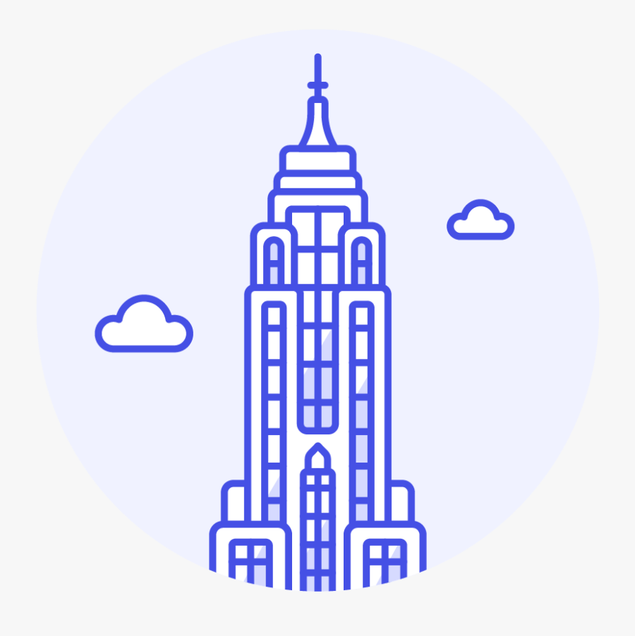 35 Empire State - Circle, Transparent Clipart