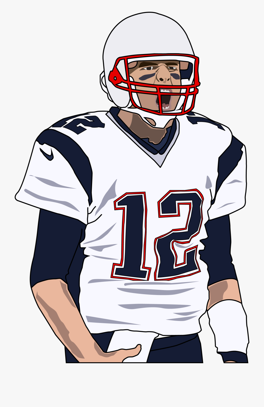 England Nfl Bowl Li T-shirt Patriots Deflategate Clipart - Tom Brady Png Clipart, Transparent Clipart