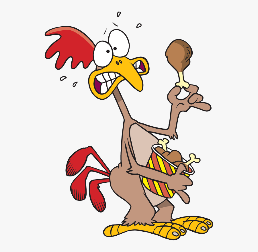 Chicken Eating Chicken Cartoon, Transparent Clipart