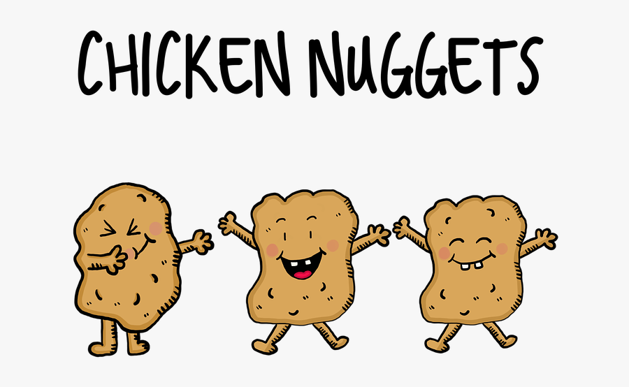 Chicken Nuggets, Nuggets, Fried Chicken, Snack, Fries - Funny Chicken Nuggets, Transparent Clipart