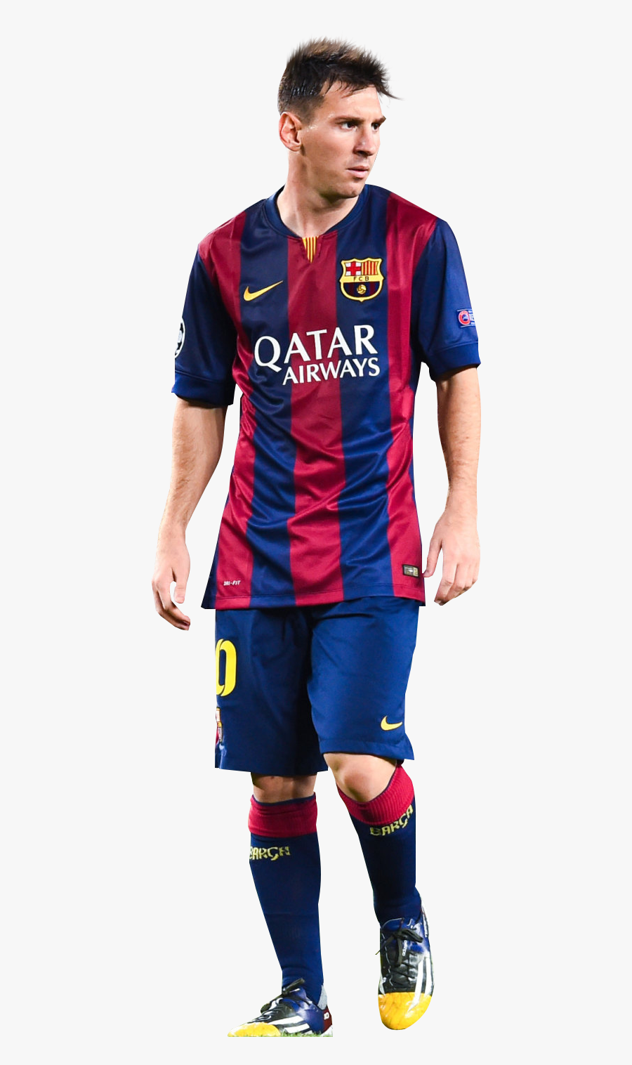 Transparent Jersey Clipart - Messi In Barcelona Jersey, Transparent Clipart