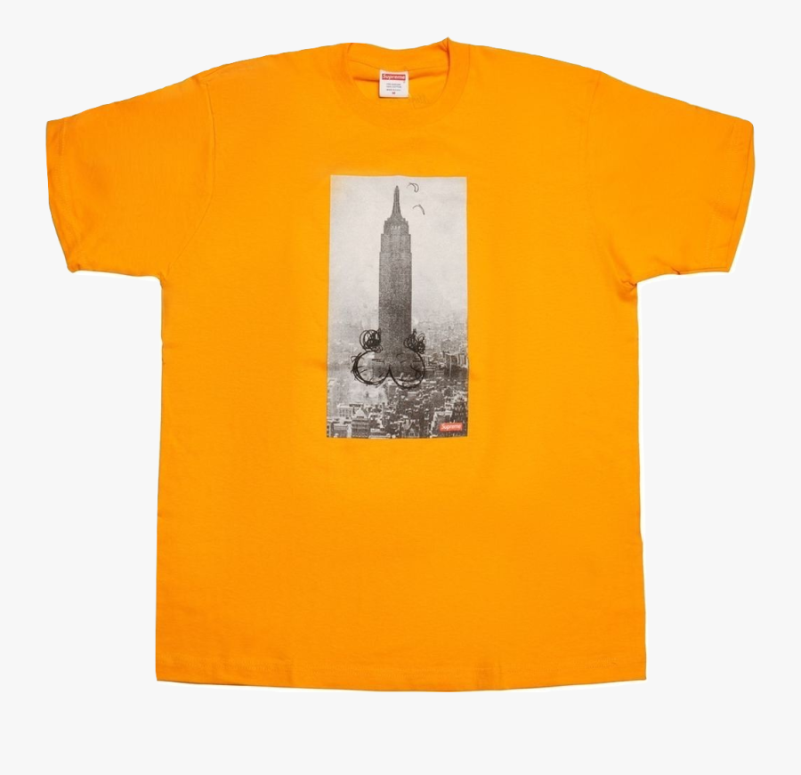 Supreme Mike Kelley Empire State Building Tee - Active Shirt, Transparent Clipart