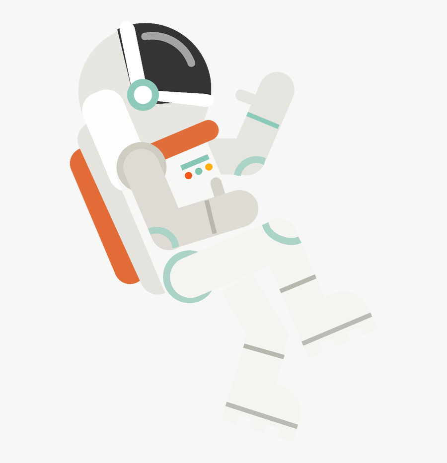 Astronaut Clipart Outer Space - Cartoon, Transparent Clipart