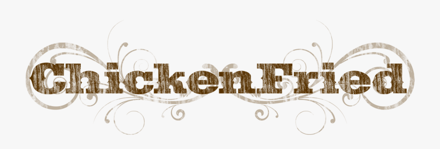 Chickenfried, Fried, Chicken, Typography - Illustration, Transparent Clipart