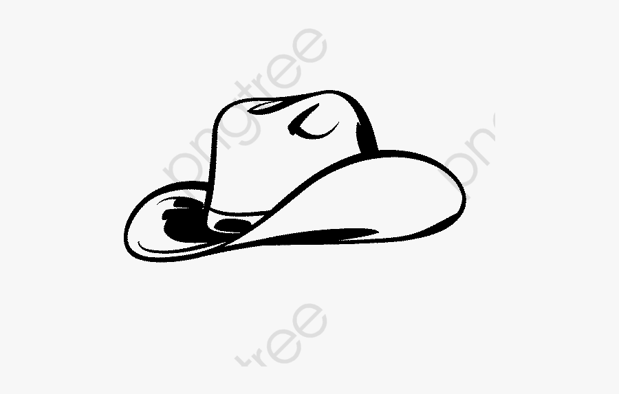 Cowboy Hat - Cowboy Hat Silhouette, Transparent Clipart