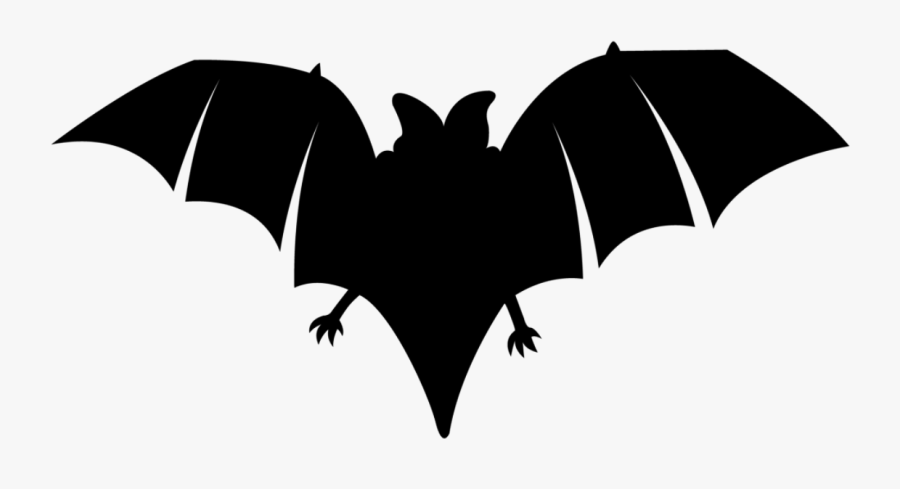 Transparent Fruit Bat Clipart - Bat Clipart Silhouette, Transparent Clipart