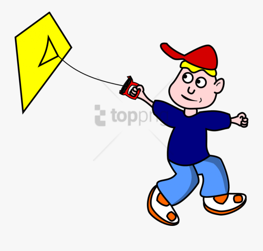 Free Png Two Boy Friends- Cartoon Flying A Kite Png - Fly A Kite Verb, Transparent Clipart