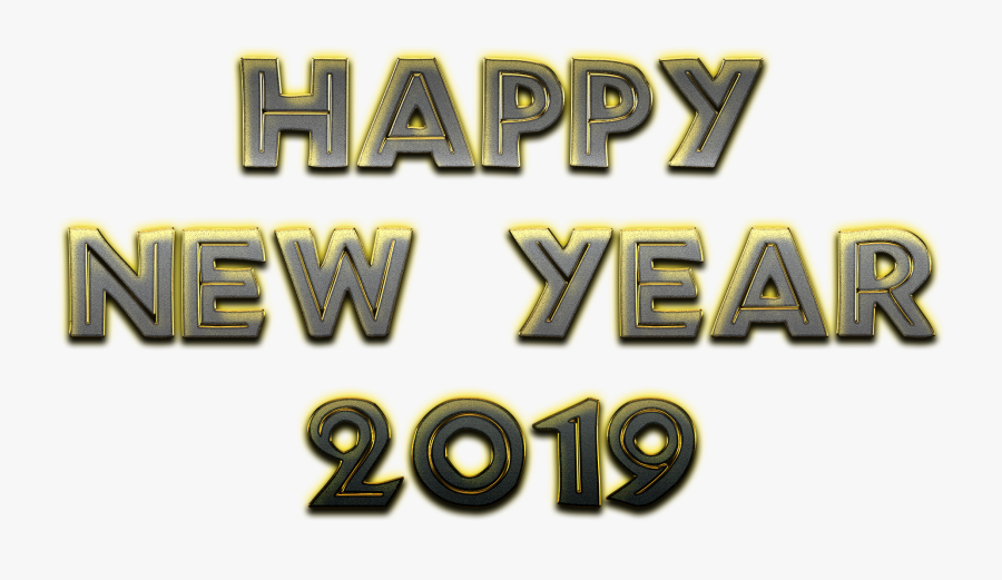 Happy New Year Png 2019 Transparent Background - Happy New Year 2019 Transparent, Transparent Clipart