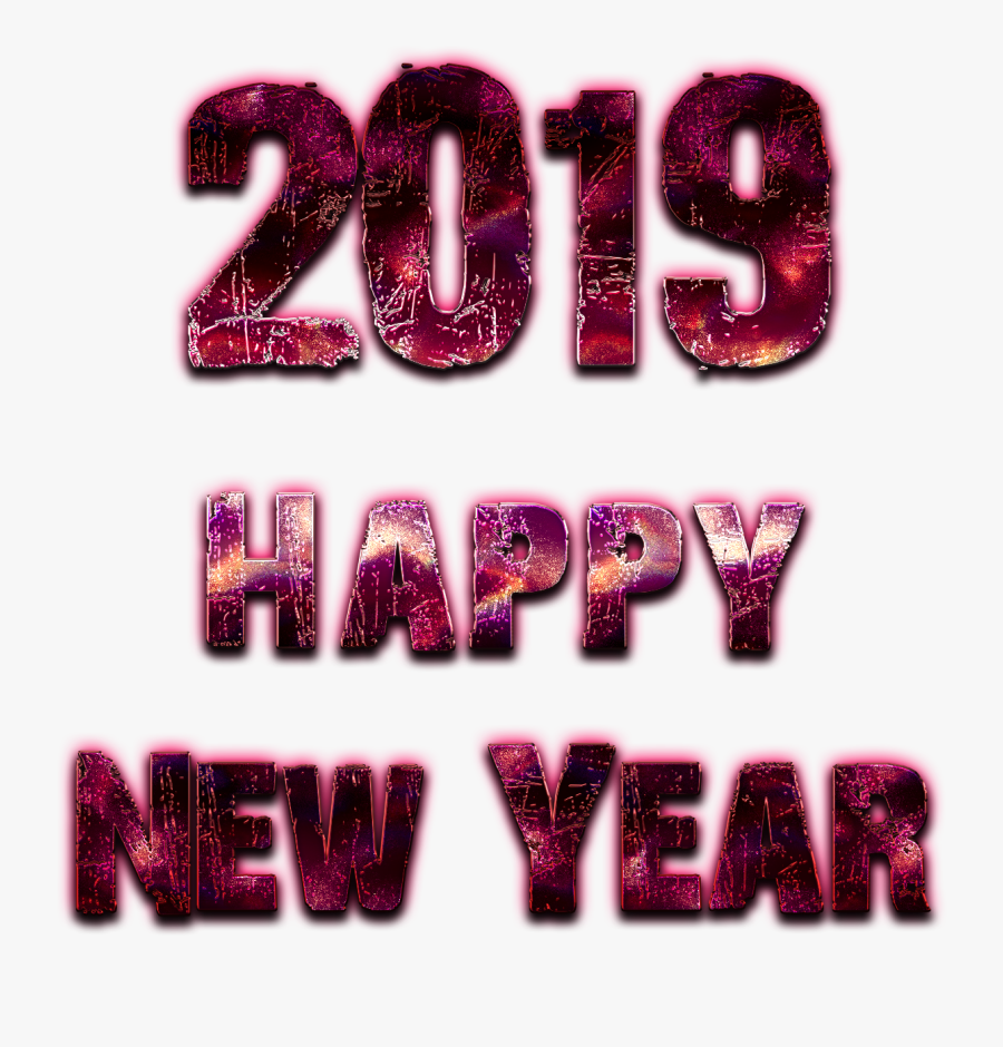 2019 Happy New Year Transparent - Transparent Happy New Year 2019 Png, Transparent Clipart