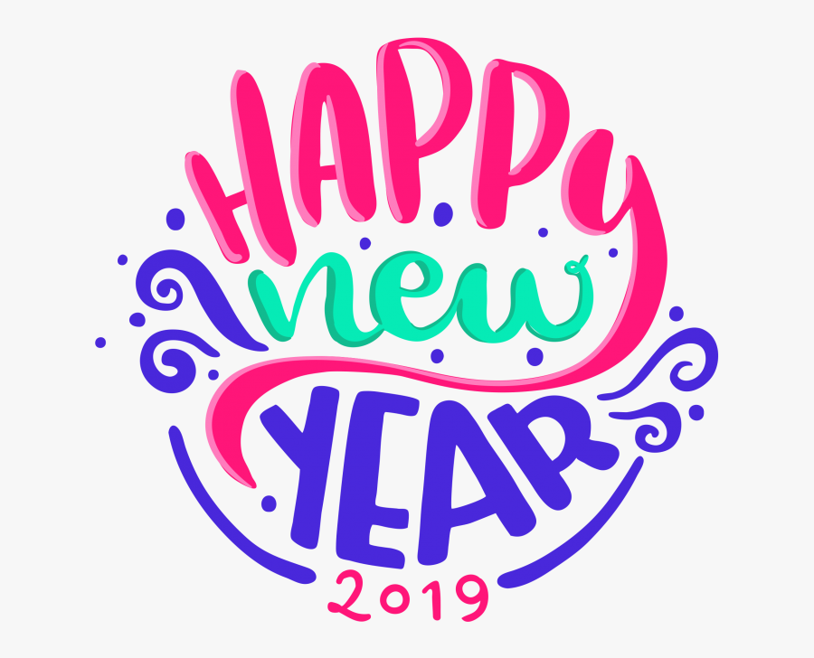 Happy New Year Png Image Free Download Searchpng - New Year Shirt Design 2019, Transparent Clipart