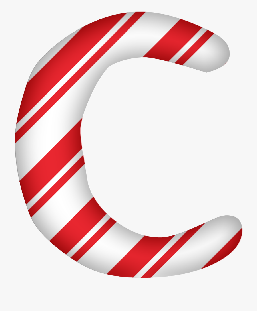 Peppermint Candy Letter C Png - Christmas Letter C Png, Transparent Clipart