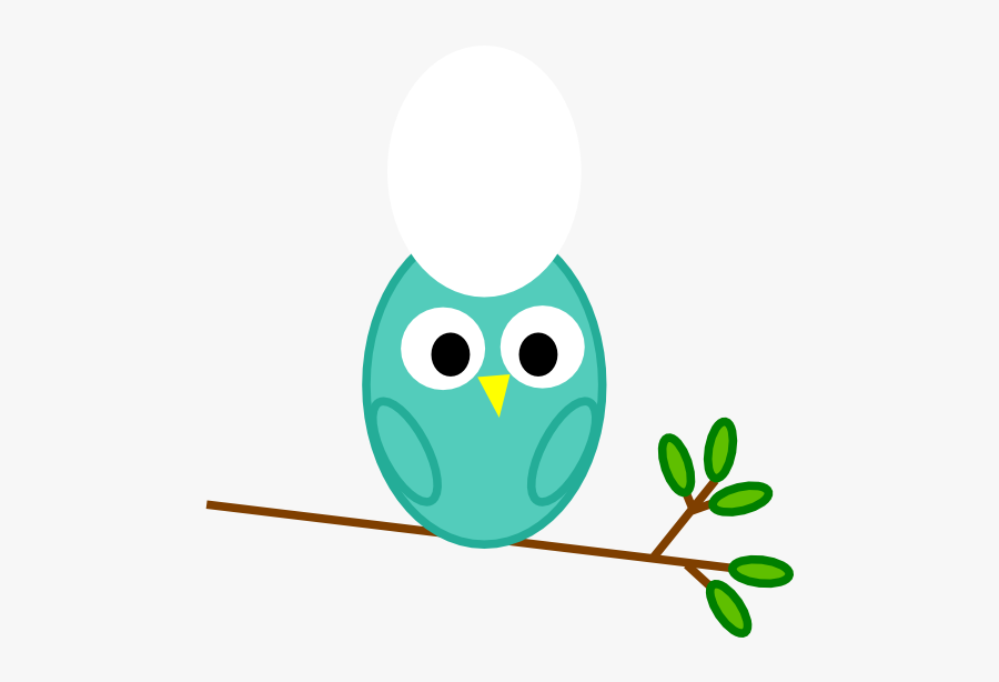 Pink And Green Owl, Transparent Clipart
