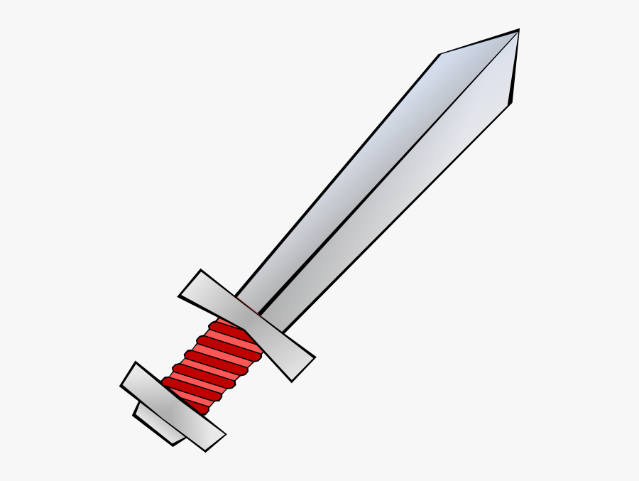 Red Sword Clip Art At Clker - Sword Clipart Transparent Background, Transparent Clipart