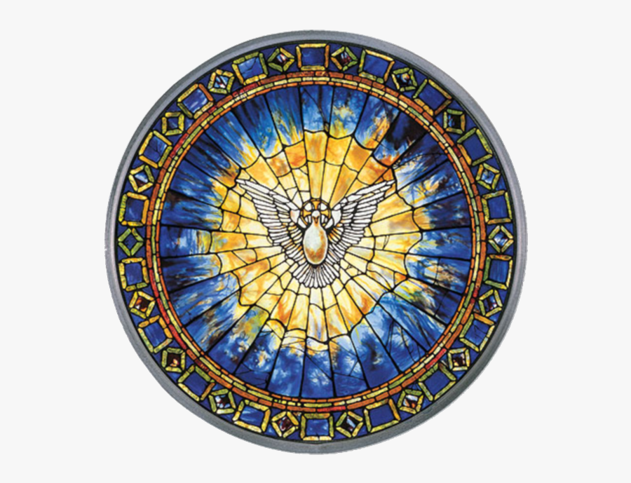 Catholic Seven In Holy Of Prayer Christianity Clipart - Holy Spirit Glass Art, Transparent Clipart