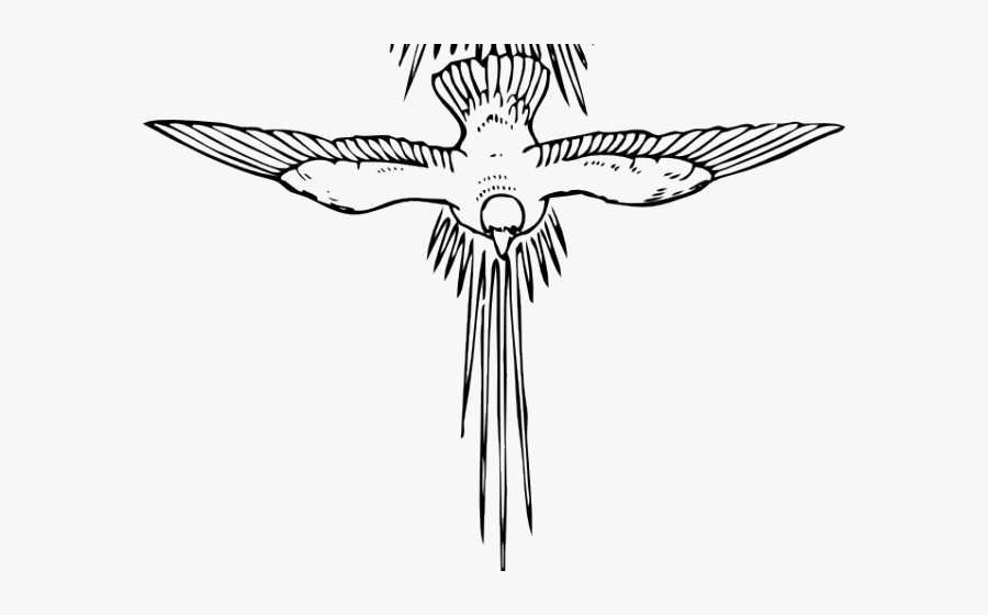 Holy Spirit Dove Tattoos - Holy Spirit Coming Down, Transparent Clipart