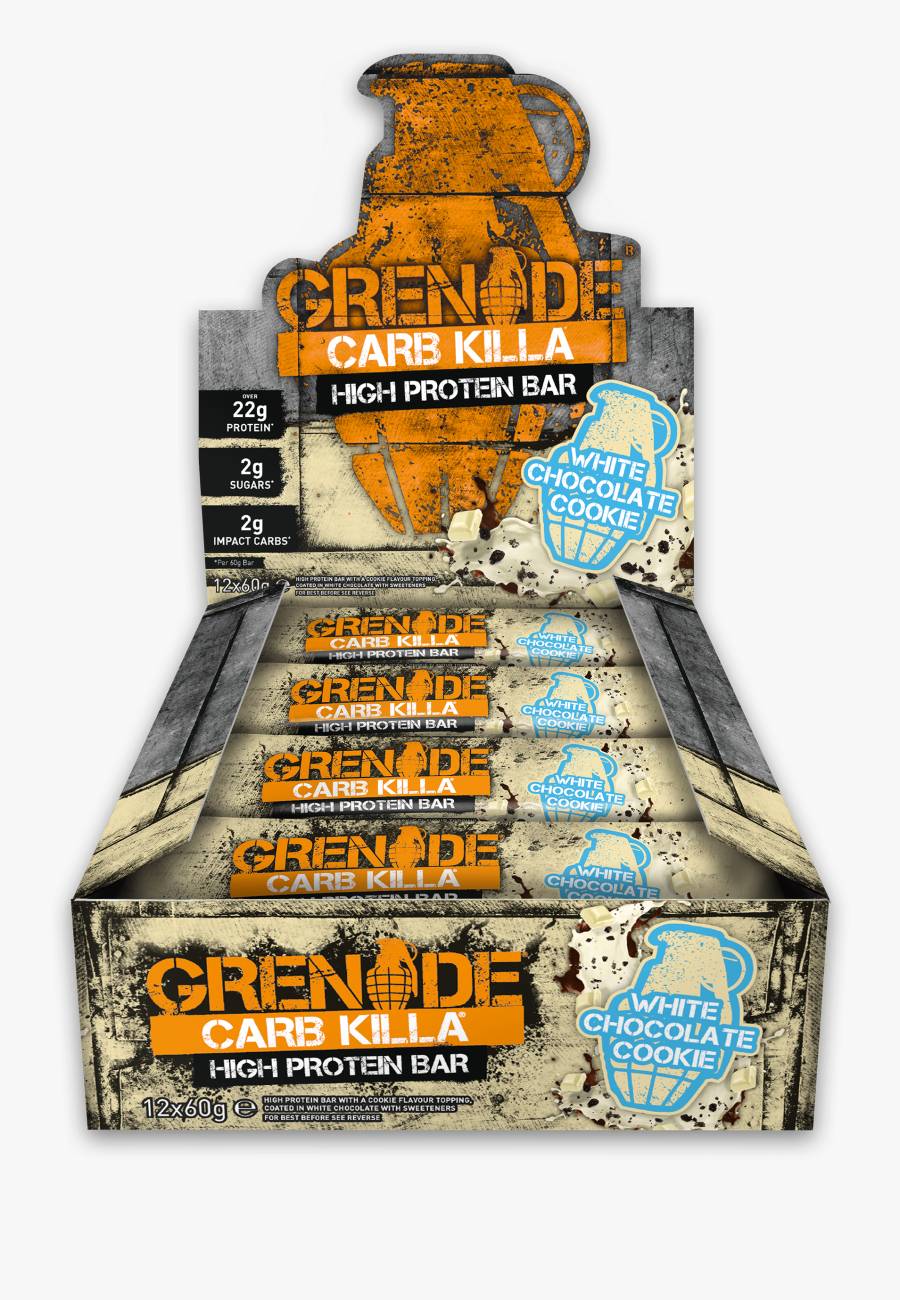 Grenade Carb Killa Protein Bars - Grenade Carb Killa Box, Transparent Clipart