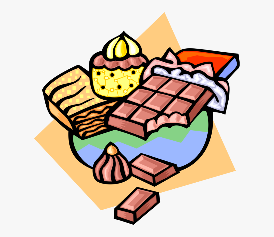 Transparent Chocolate Bars Clipart - Junk Food Clip Art, Transparent Clipart