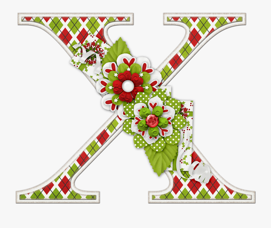 Christmas Alphabet Letter Clipart - Christmas Winter Alphabets, Transparent Clipart