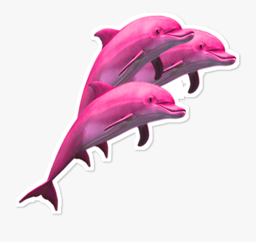 Ftestickers Scdolphin Dolphins Clipart Pink Aesthetic - Vaporwave Dolphin Png, Transparent Clipart