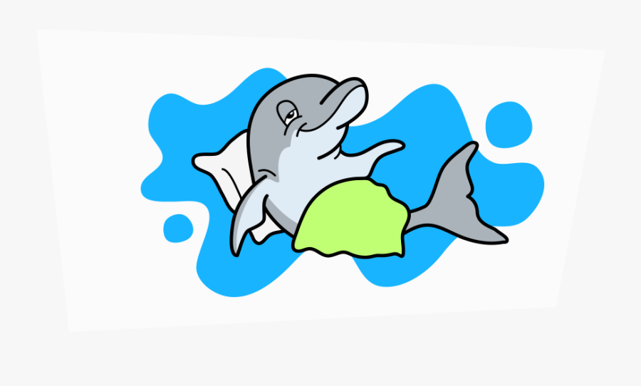Dolphins Clipart Eye - Sleeping Dolphin Clipart, Transparent Clipart