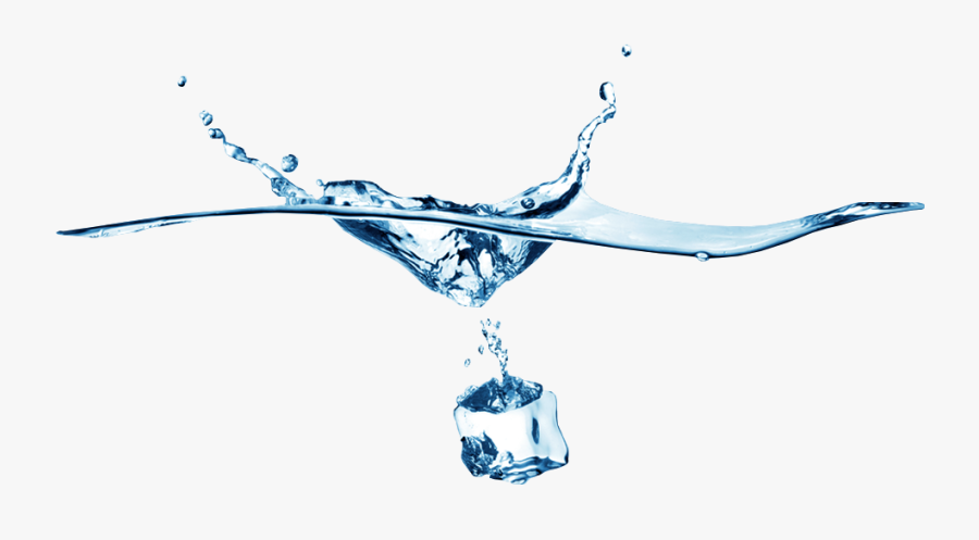 Cold Water Droplet Png - Ice Drop In Water, Transparent Clipart