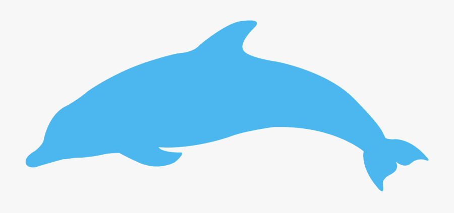 Silhouette Free Vector Silhouettes - Dolphin Blue Silhouette, Transparent Clipart