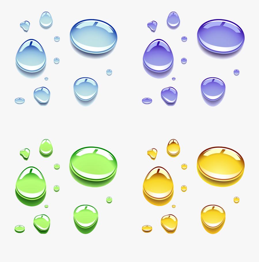Drop Clip Art - Color Water Droplet Png, Transparent Clipart