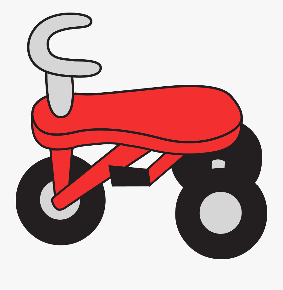 Little Red Tricycle Clipart - Free Clip Art Tricycle, Transparent Clipart