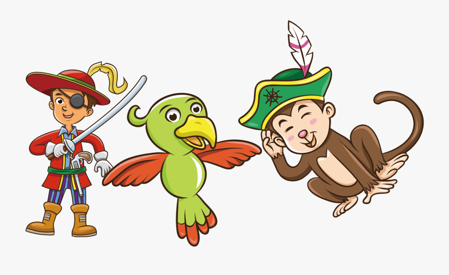 Jumping Boy Piracy Cartoon Illustration - Cartoon, Transparent Clipart