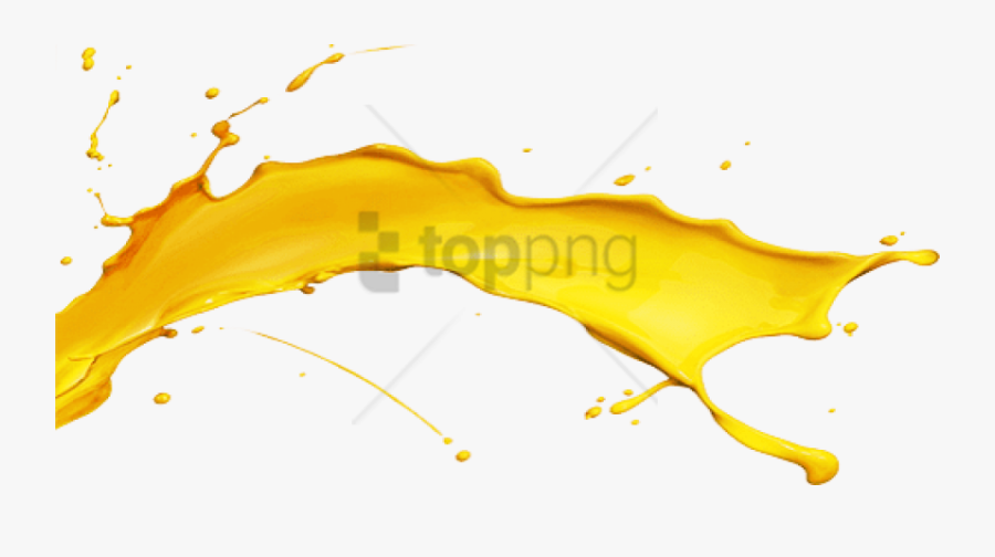 Water Drop Png Yellow - Yellow Water Splash Png, Transparent Clipart