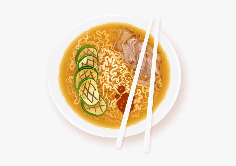Transparent Chicken Noodle Soup Clipart - Bowl Of Ramen Transparent, Transparent Clipart