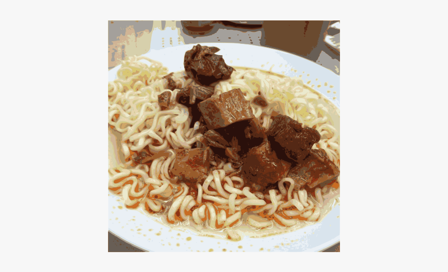 Spiced Pork Cube Instant Noodle - Lamian, Transparent Clipart