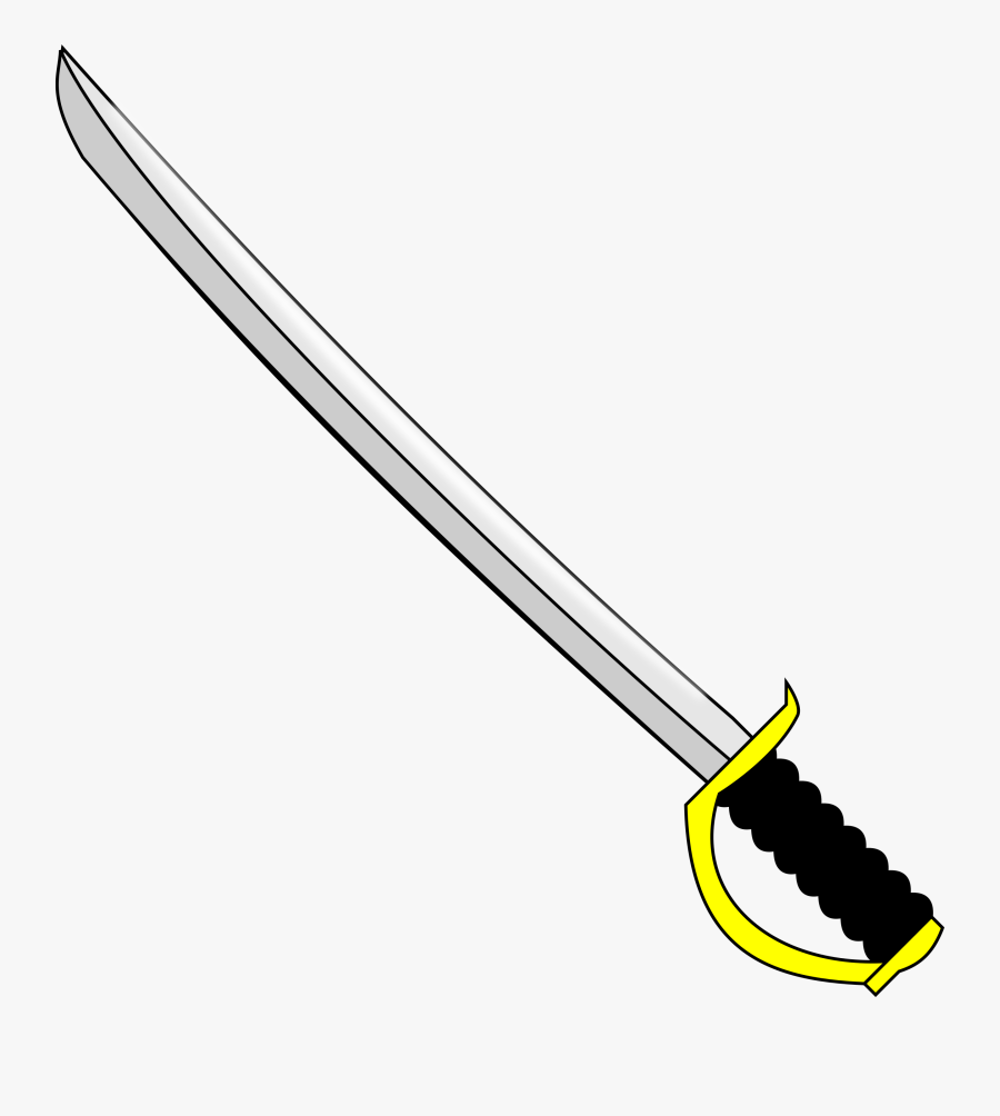 Cold Weapon,weapon,angle - Saber Sword Clip Art, Transparent Clipart