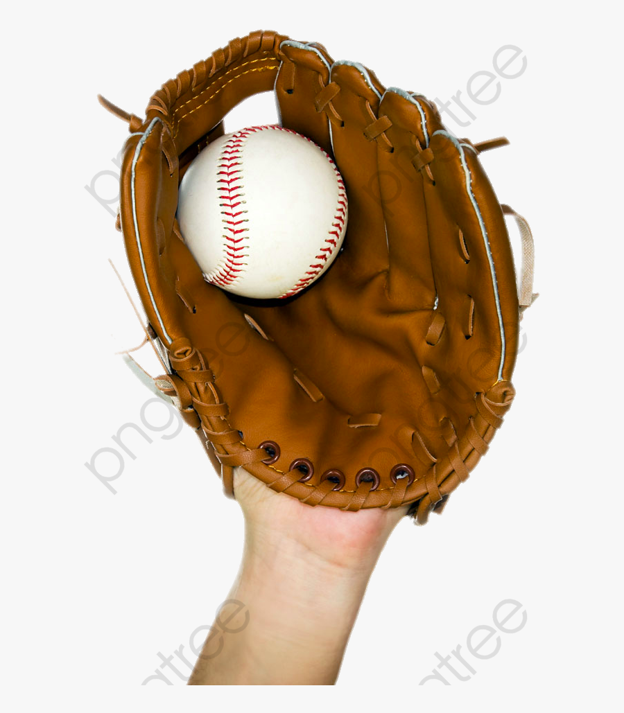 Baseball Clipart Mitt - Baseball Glove Holding A Baseball, Transparent Clipart