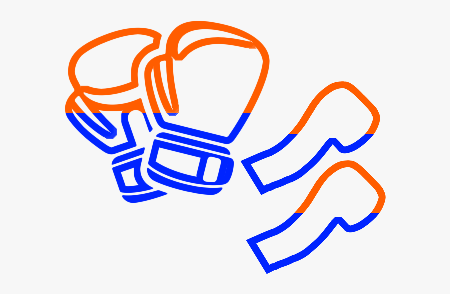 Gloves Clipart Hand - Equipo De Boxeo Blanco Y Negro, Transparent Clipart
