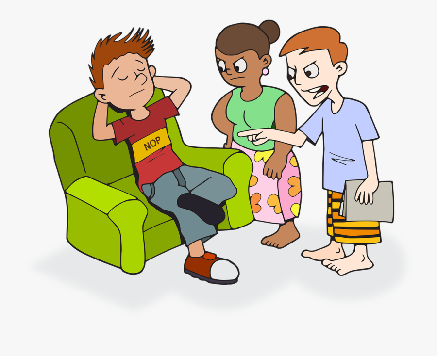 Collection Of Kids In - Lazy Boy Cartoon, Transparent Clipart