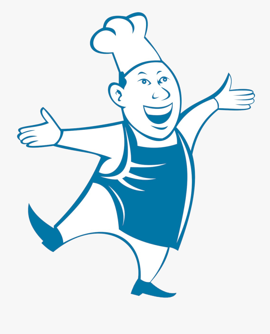 Asian Cuisine Cartoon Happy - Chinese Food Chef Clipart, Transparent Clipart