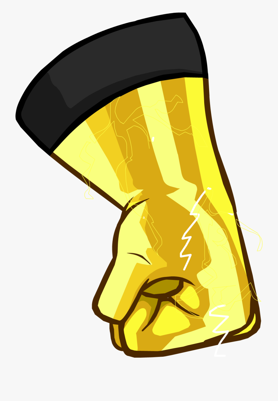 Glove Clipart Club Penguin - Club Penguin Power Gloves, Transparent Clipart