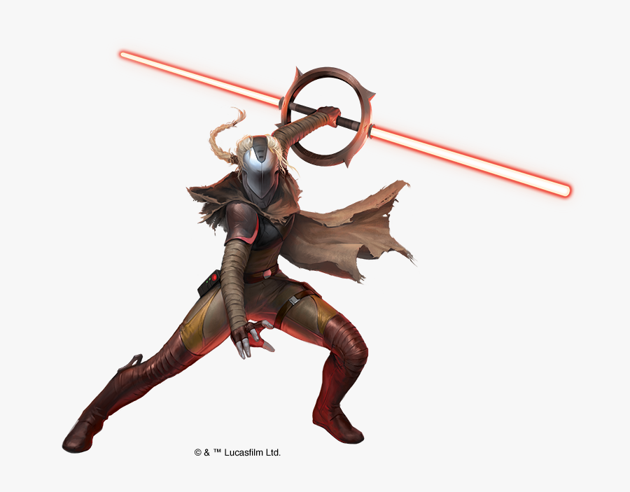 There Is Something About The Double-bladed Lightsaber - Star Wars Ghost Of Dathomir, Transparent Clipart