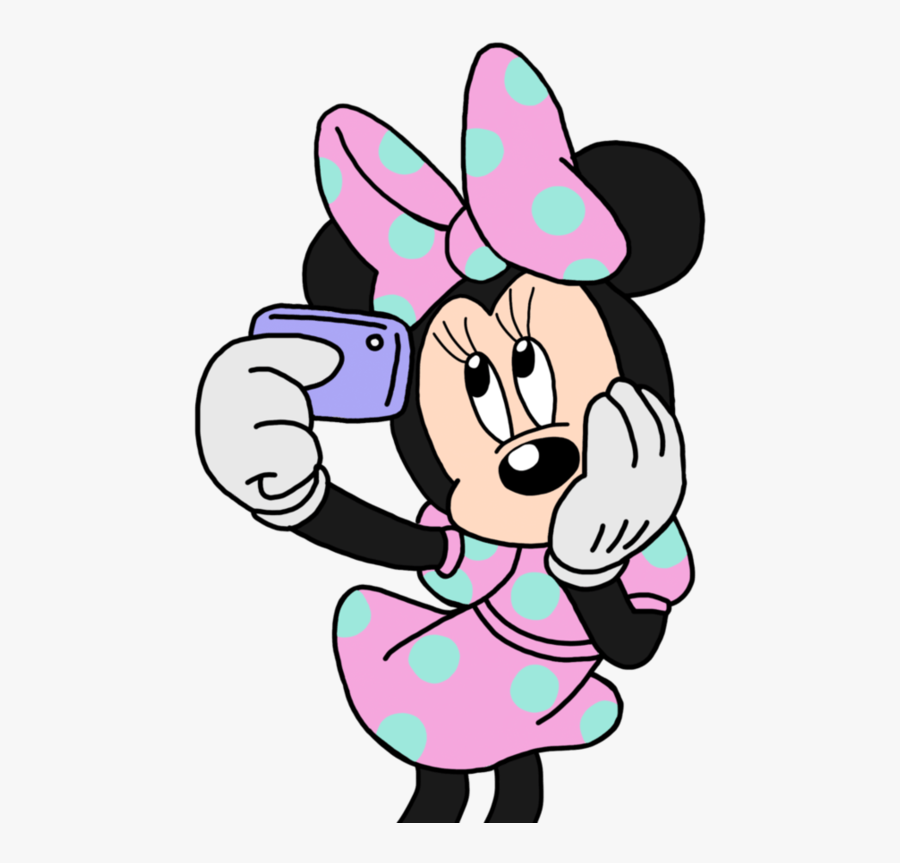 Mickey Minnie Mouse Selfie - Minnie Png, Transparent Clipart
