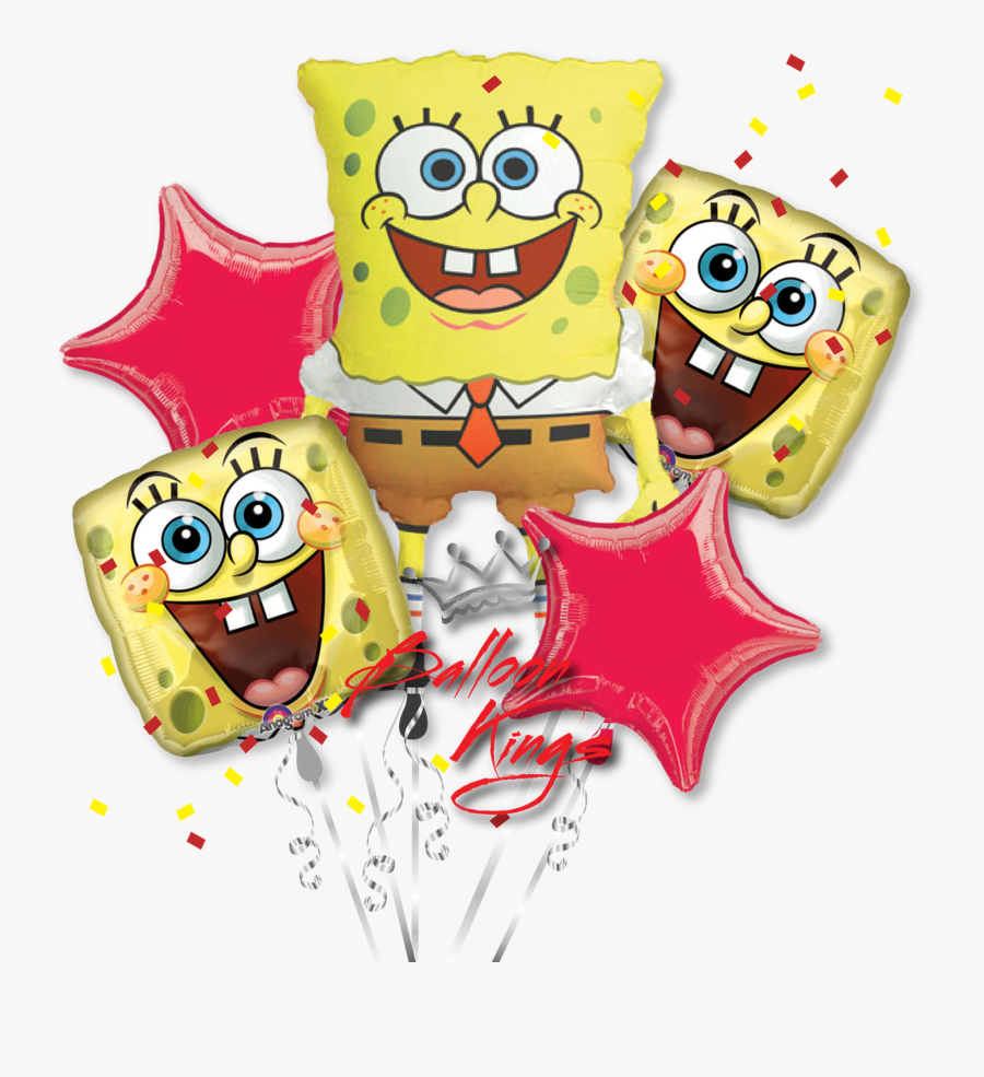 Transparent Spongebob Jellyfish Clipart - Spongebob Balloons Png, Transparent Clipart